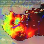 Mordor címszóval osztják a mostani szmogtérképet, és tényleg elképesztő