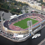 Egy futball stadion, ami úszik a vízen