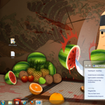 Rajongóknak: letölthető Fruit Ninja Windows 7 téma a Microsofttól