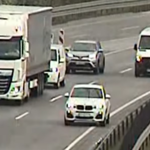 Az M0-s belső sávjában tolatott egy BMW-s - videó