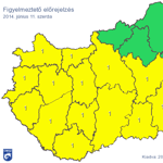 Térkép: Szerdán elérjük a 36 fokot, csak 5 megyére nem adtak ki riasztást