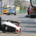 Halálosos motoros baleset az Üllői úton -  fotók