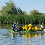 Tévékészüléket és autókarosszériát is találtak a Tisza-tóban a kenus hulladékgyűjtők