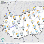 Igazi áprilisi időjárásunk lesz napsütéssel, esővel, felhőkkel, széllel