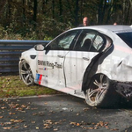 M5-ös BMW tört össze a Nordschleifén - fotó