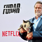 Arnold Schwarzenegger egy törpemalaccal ment premierre