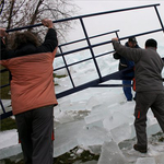 Jégfal a Balaton partján - elképesztő fotók