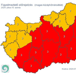 Tizenkét megyében vörös veszélyjelzés van érvényben a forróság miatt