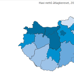 Térképek: kettészakadt az ország, ha a fizetéseket nézzük