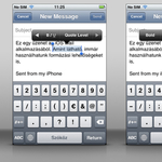 iOS 5: szövegformázás a levelezőben, jelölési lehetőségek, és emoji támogatás