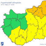 Vihar és jégeső – sokfelé emelték a figyelmeztetési fokozatot (térképpel)