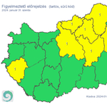 Citromsárga figyelmeztetés van érvényben köd miatt