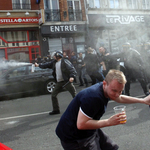 Videó: Így próbálták megfékezni a Lille-ben randalírozó angol szurkolókat