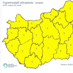 Riasztást és figyelmeztetést is kiadott a meteorológiai szolgálat