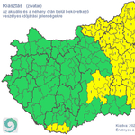 Zivatarjelzést adtak ki Kelet-Magyarországra