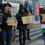 A berlini falig mentek a magyar tüntetők