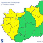 Térkép: Újabb felhőszakadás miatt adtak ki figyelmeztetést 9 megyére