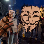 Felvonult az Anonymous Budapesten - fotók