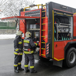 Kigyulladt egy busz Vas megyében