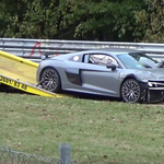 Két vadiúj Audi R8-at is leamortizáltak – videó