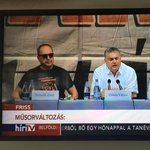 És akkor Orbán megjelent a HírTV-ben – fotó