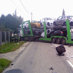 Kilenc Suzuki foglalta el az utat egy balesetben - fotó