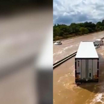 Hömpölygő folyóvá változott egy francia autópálya - videó