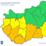 Figyelmeztetést adtak ki, hófúvás, ónos eső jöhet – térkép