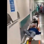 Drámai videó egy madridi kórházból: földön fekve várják az ellátást a betegek