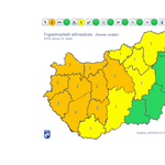 Itt a narancs figyelmeztetés a fél országra