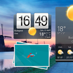Rendkívül látványos, animált időjárás és óra widgetek a Windowshoz, ingyen!