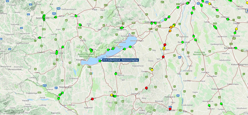 Több mint egy órás késések a pusztaszabolcsi vasútvonalon