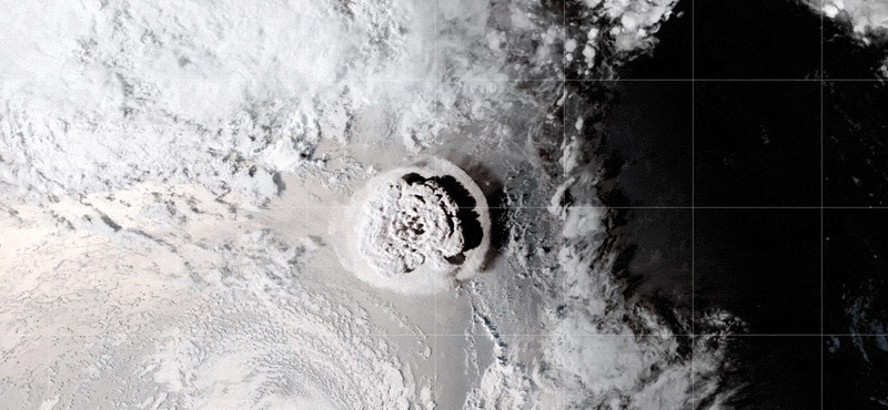 Akkora erejű volt a 2022-es tongai vulkánkitörés, mintha Észak-Korea egyszerre robbantotta volna fel az öt legnagyobb atombombáját