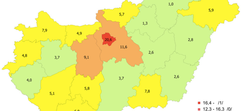 Ez történt: elkészült Magyarország valószerűbb koronavírus-térképe