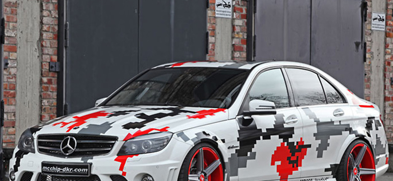 Ilyen egy bizarr, de bivalyerős Mercedes C63 AMG - fotók