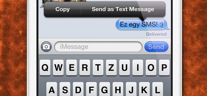 iOS 5 tipp: iMessage helyett SMS, azonnal