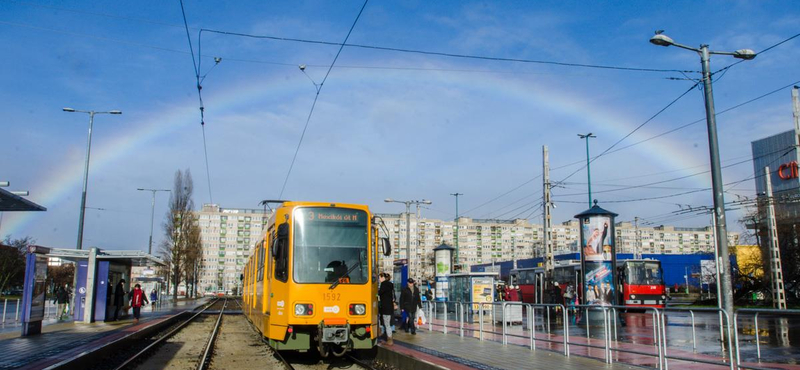 Villamosította a mai szivárványt a BKK a Facebookon - fotó