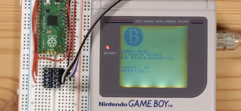 Videó: Már Game Boy-jal is lehet bitcoint bányászni, csak türelem kell hozzá