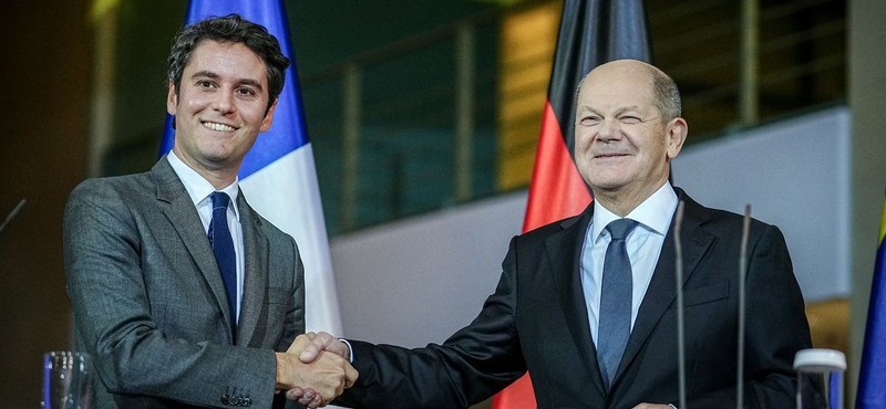 Közös katonai fejlesztésekről és az ukrajnai, valamint a közel-keleti konfliktusról tárgyalt a német kancellár és a francia miniszterelnök