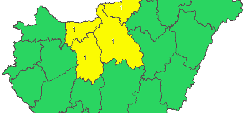 Viharosnak ígérkezik négy megyében a vasárnap, itt a figyelmeztetés