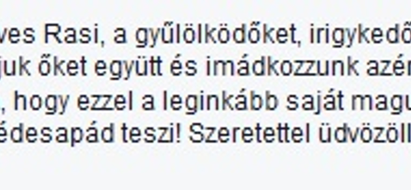 "Úgy, ahogy édesapád teszi!" – Orbán Ráhelnek üzent egy közmédiás