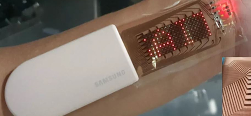 A Samsung csinált egy bőrre ragasztható kijelzőt, ami mutatja a pulzust