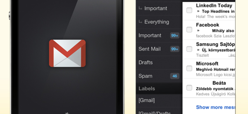 Ismét az App Store-ban a natív Gmail alkalmazás! Most letölthető!