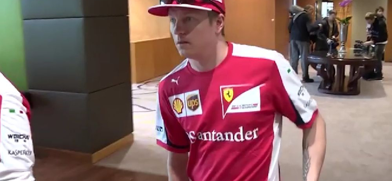 Videó: így telt Räikkönen napja Budapesten