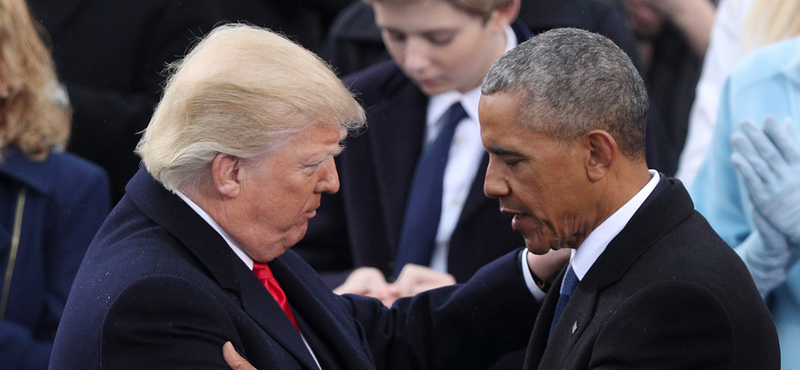 Barack Obama elegánsan kitessékeli Donald Trumpot a Fehér Házból