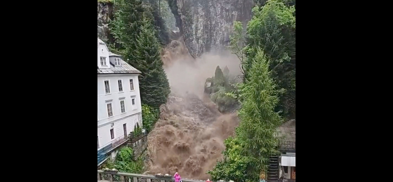 Óriási vízesés alakult ki az esőzések miatt Salzburg környékén