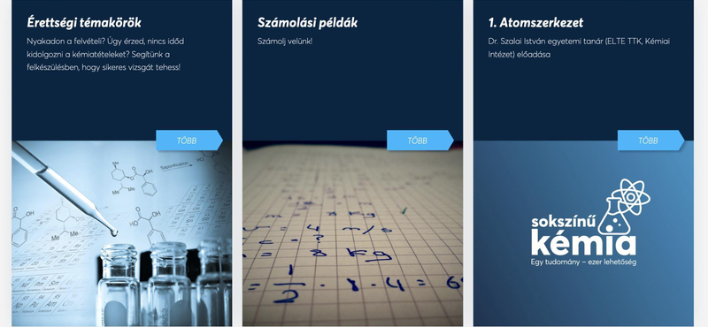 Itt működik a kémia: ingyenes online segítséget kapnak az érettségizők