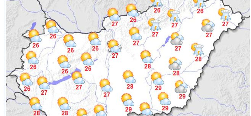 A hétvégi front után újra itt a nyár