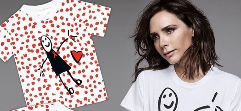 Victoria Beckham kislánya rajzaiból tervezett pólót