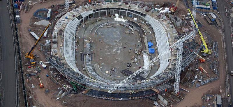 Így épülnek a 2012-es londoni olimpia stadionjai! (fotókkal)